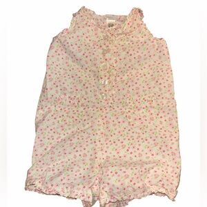 Vintage Y2K baby gap floral Romper 6-12m